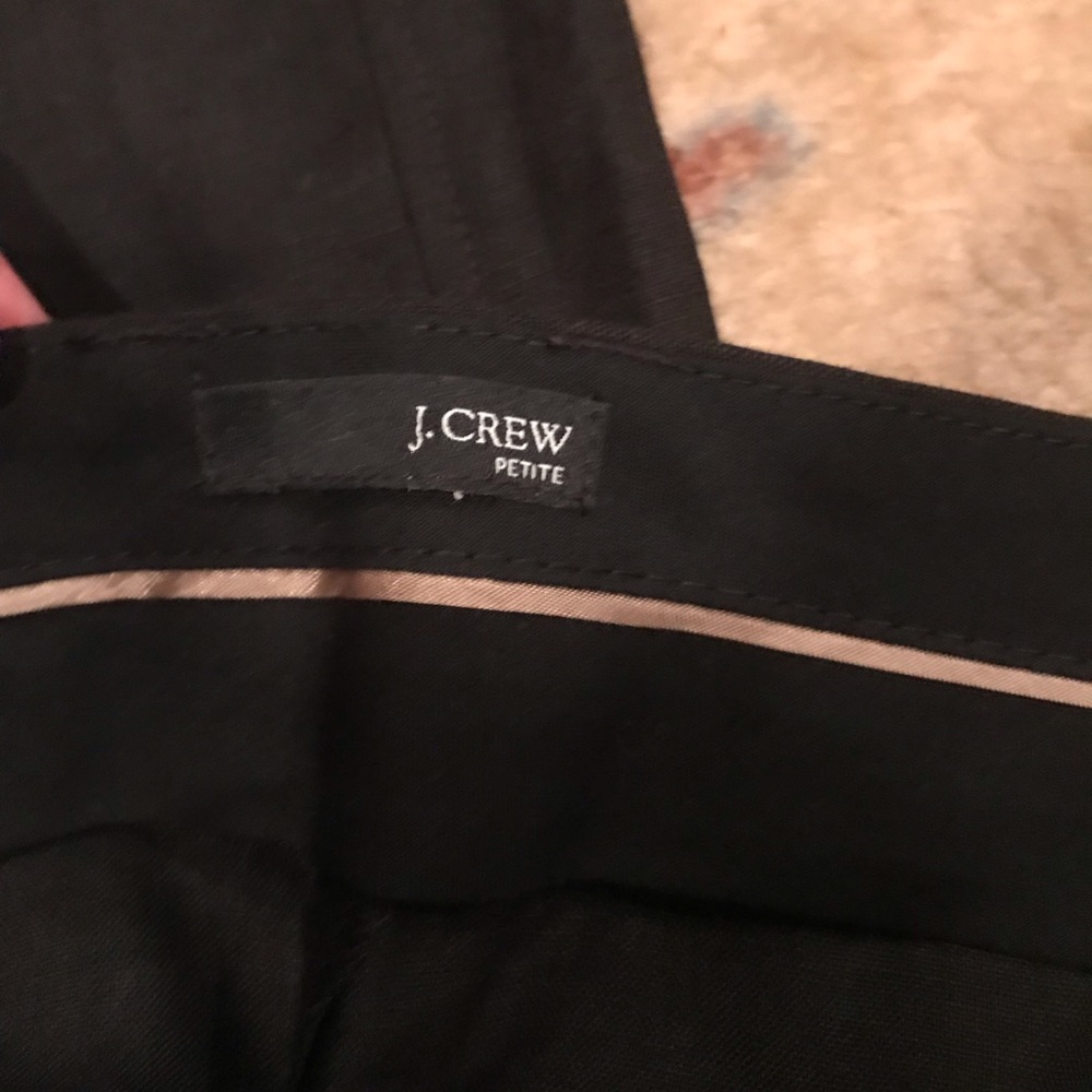 J. Crew Petite Black Linen Trousers - Picture 5 of 6